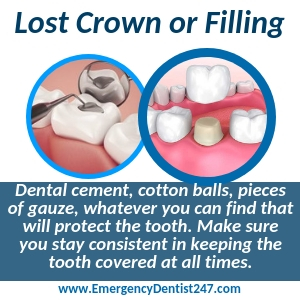 lost crown or fillings raleigh nc